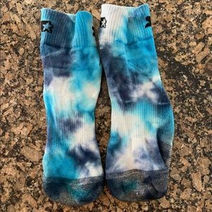 Custom dyed Starter Socks Blue, White, Indigo